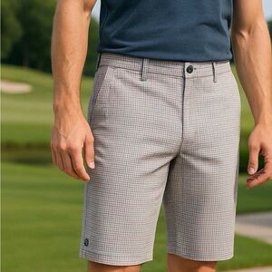 Lululemon athletica athletic plaid golf shorts 34